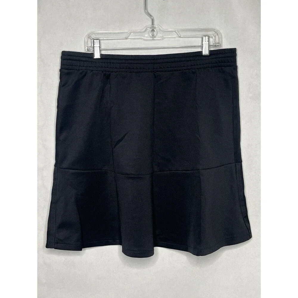 Adidas Skirt Women XL Black Circle Stretch Pockets GN3144